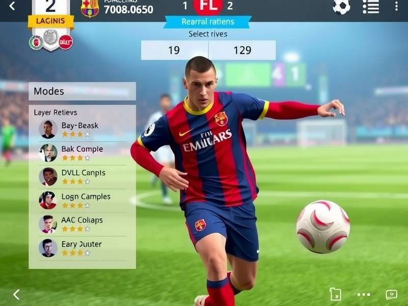 BFC Football Legend gameplay screenshot showing football match action